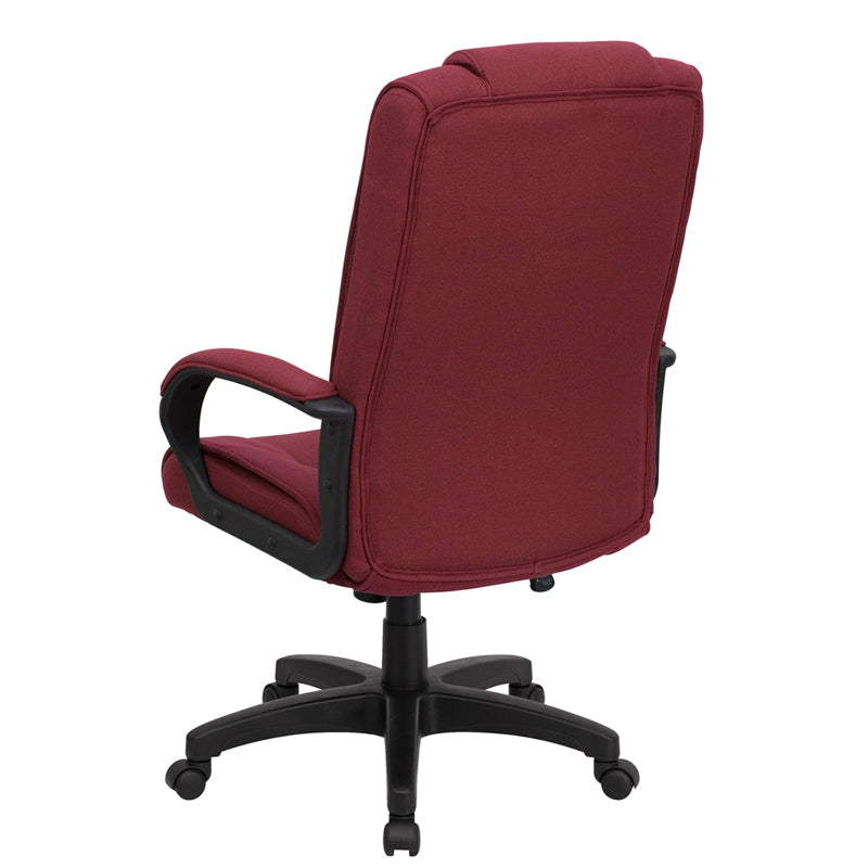 FLASH Jessica Burgundy Office Chair - Product Photo 4
