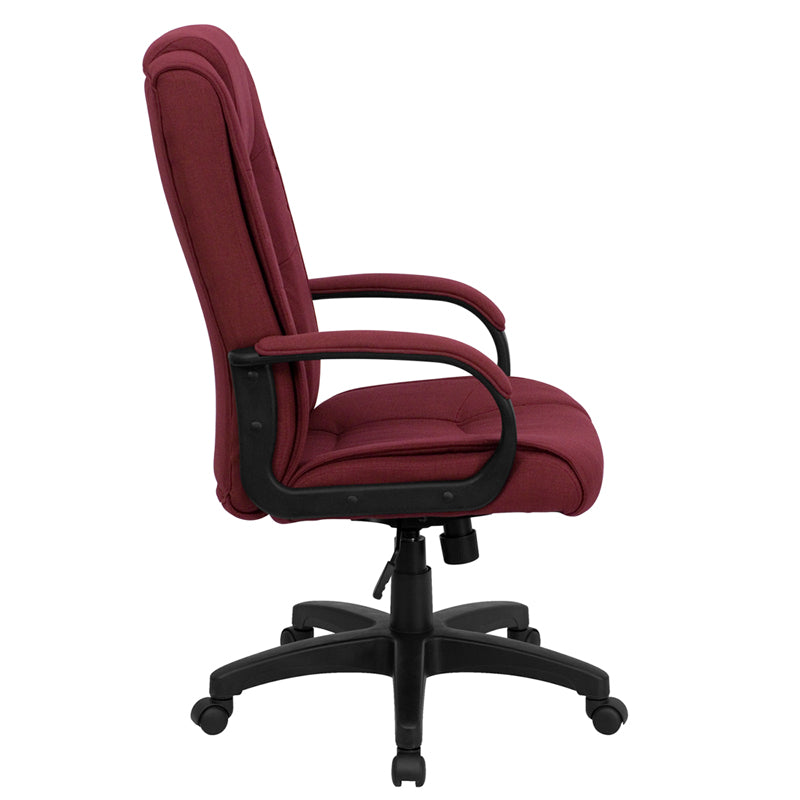 FLASH Jessica Burgundy Office Chair - Product Photo 3
