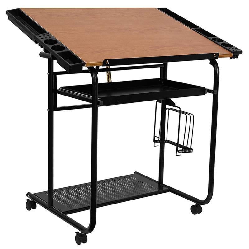 FLASH Swanson Adjustable Drawing and Drafting Table - Product Photo 1