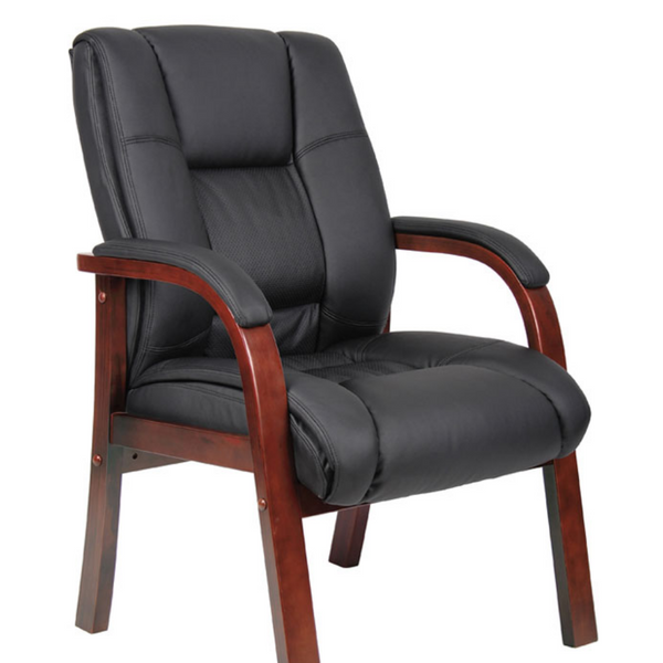 Boss Wood Guest Office Chair B8999 @ Office Chairs Outlet