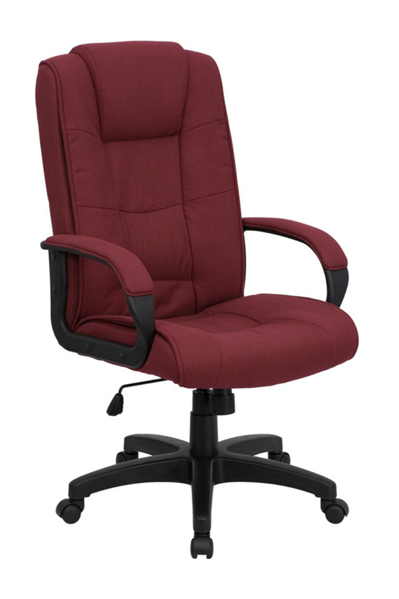 FLASH Jessica Burgundy Office Chair - Product Photo 1