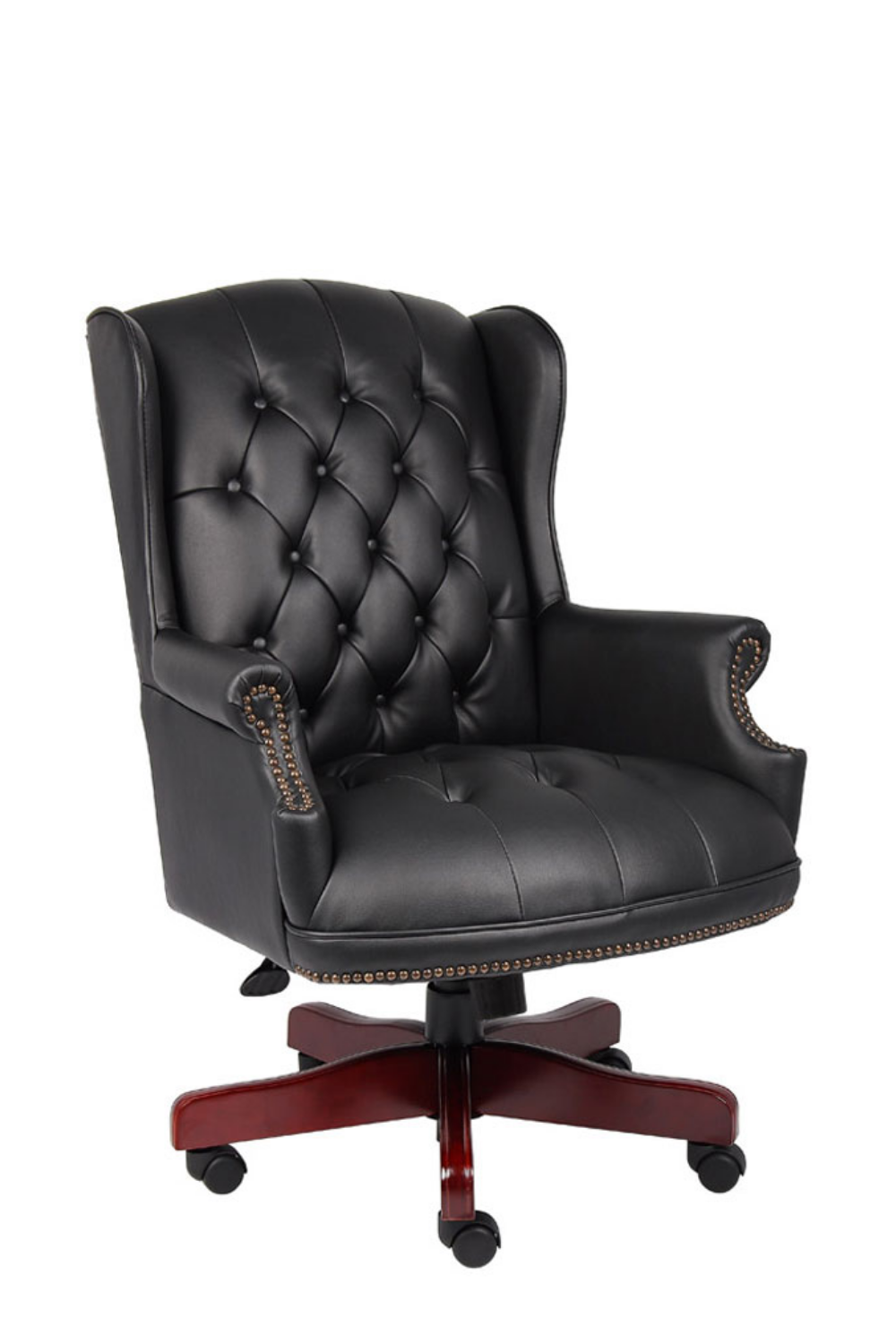Wingback office chair discount