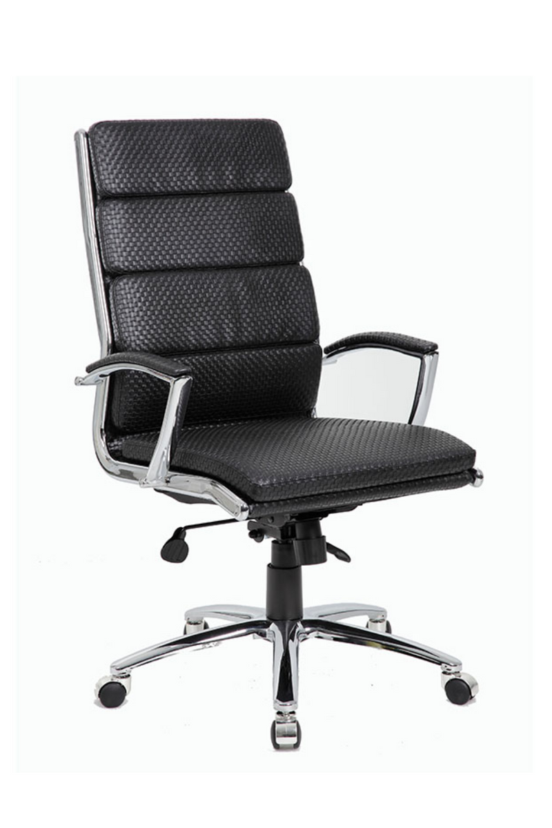 Boss executive chair with metal chrome finish deals