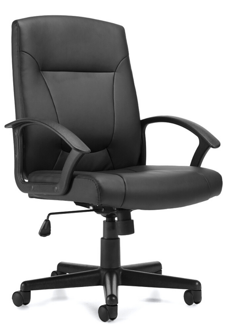 Black Leather Luxhide Tilter Chair by OTG - Product Photo 1