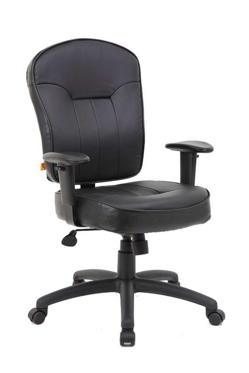 Boss office products black contemporary online ergonomic adjustable height swivel task chair