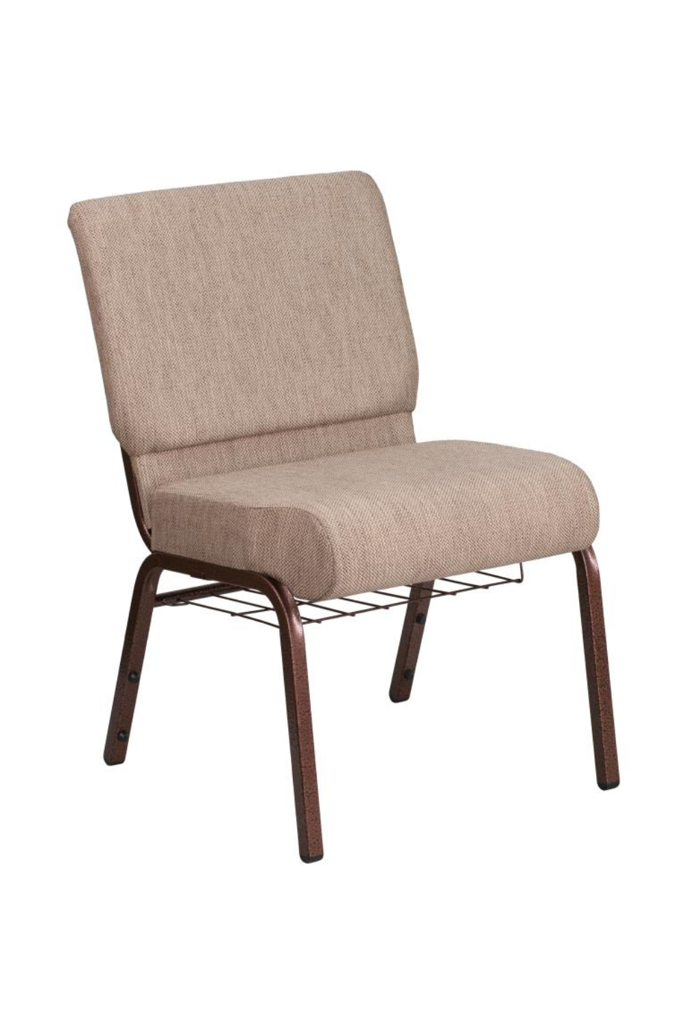 FLASH HERCULES Series 21''W Church Chair in Beige