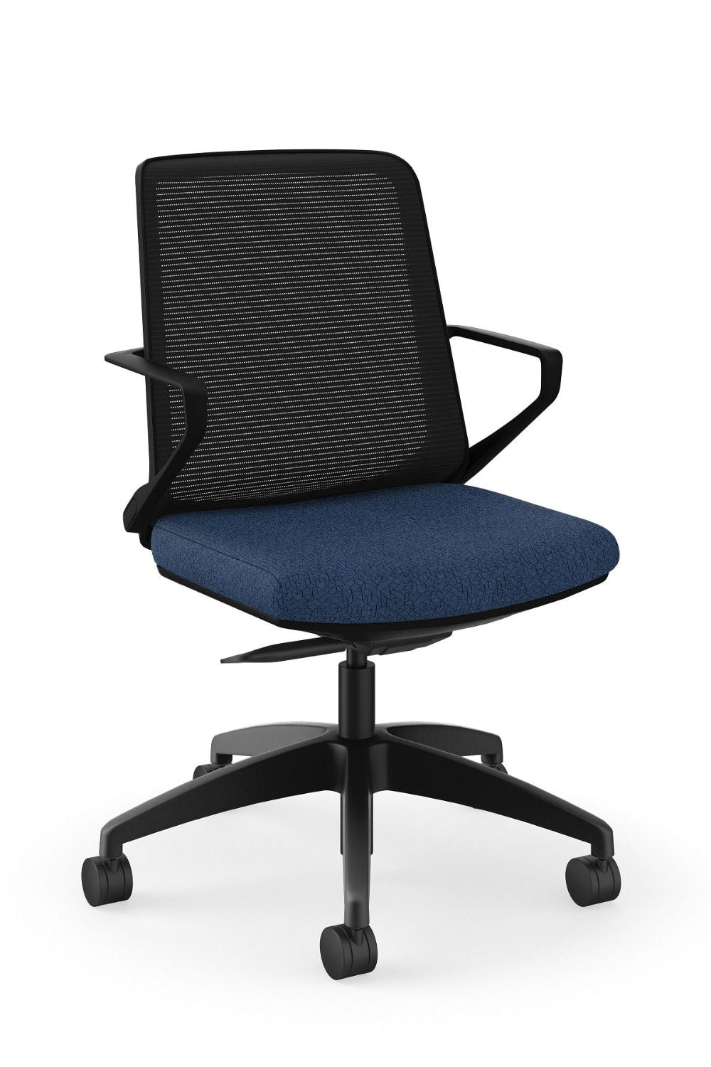 Cliq Office Chair with Synchro-Tilt - Basalt Fabric with Designer Blac