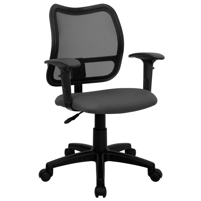 Mid-Back Mesh Computer Chair Black - Belnick