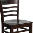 Walnut Wood Restaurant Barstool Flash Furniture - Product Photo 4